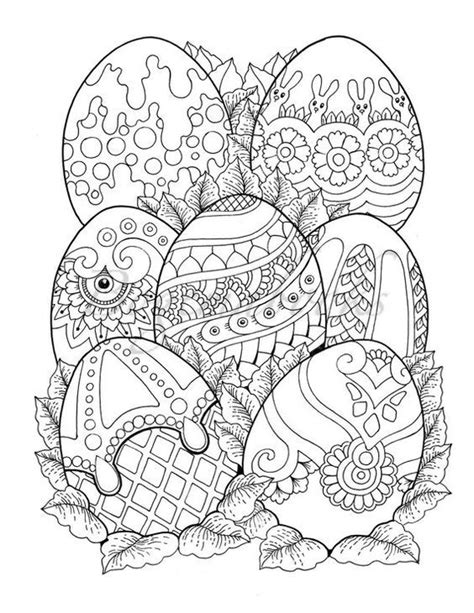 printable easter coloring pages  adults