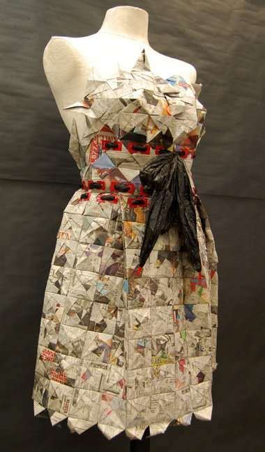 plastic bag prom dresses reuse repurpose redesign pinterest reciclaje vestido reciclado