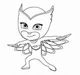 Owlette Coloring Colouring sketch template