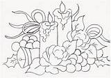 Velas Desenho Embroidery Tecido Uvas Pintar Rosas Natal Em Patterns Para Coloring Hand sketch template