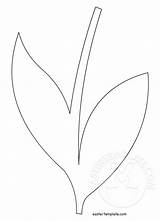 Template Stem Flower Cut Leaf Templates Coloring Pages Merrychristmaswishes Info sketch template