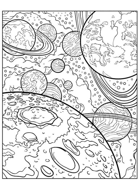 outer space coloring pages