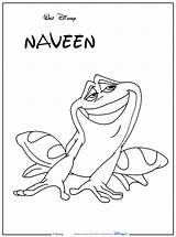 Grenouille Princesse Coloriages Naveen Coloriage sketch template