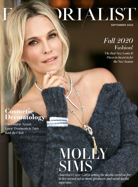 Molly Sims Editorialist 2020 Cover Photoshoot Fashion