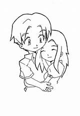 Chibi Couple Drawing Sama Cute Ed Drawings Anime Manga Getdrawings Deviantart sketch template