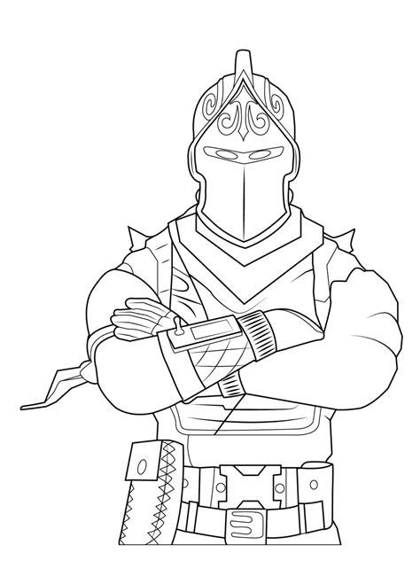 fortnite coloring pages black knight  pic   find  coloring
