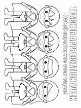 Coloring Pages Teacher Appreciation Educational Printable Recommended sketch template