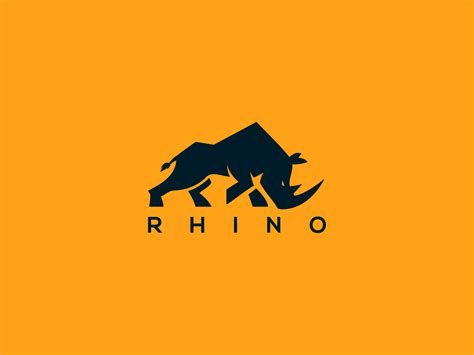 rhino logo  naveed  dribbble