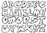 Graffiti Alphabet English Lettering Letters Font Grafitti Easy Fonts Choose Board Vector Style sketch template