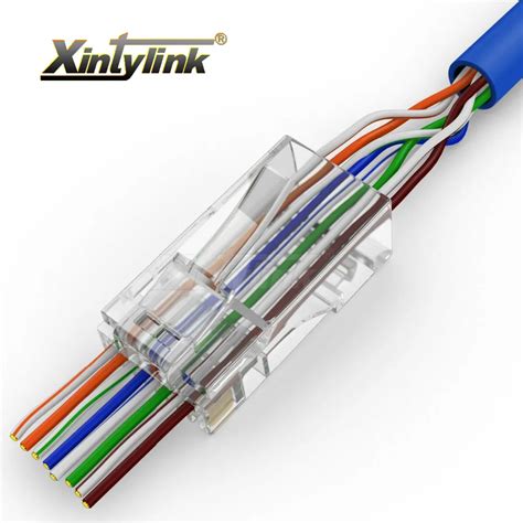 xintylink ez rj connector rj plug cat cate cat terminals network connector pc