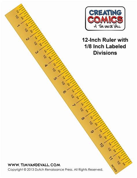 printable yellow ruler printable ruler actual size