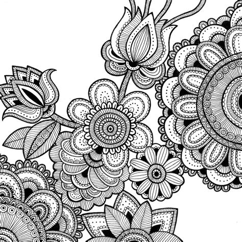 pics  intricate flower coloring pages intricate mandala