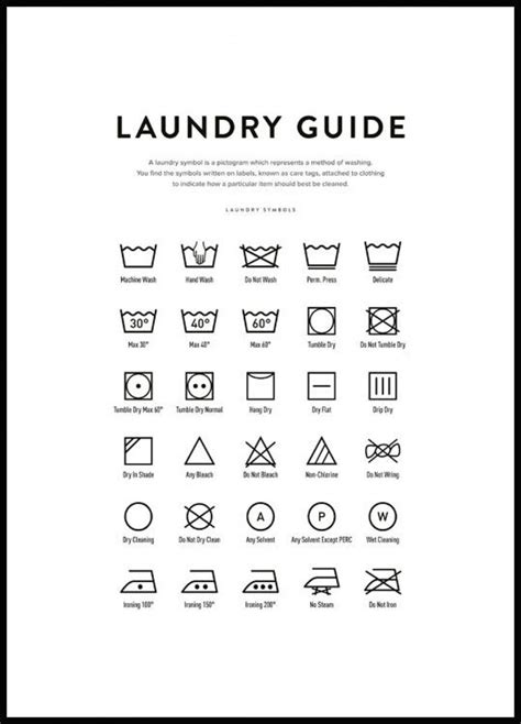 printable laundry chart