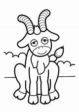 Coloring Pages Goat Horns Goats Preschool Crafts Toddler Printable Parentune Arts Projects Gruff Billy Cute Worksheets Books sketch template