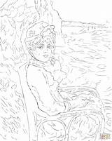 Renoir Seashore sketch template