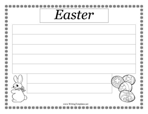 easter writing template writing template