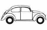 Volkswagen Vw Voiture Coccinelle Beetle Coloring Bug Pages Drawing Cars Kever Bus Car Drawings Silhouette Clipart Cox Printables Bugs Classic sketch template