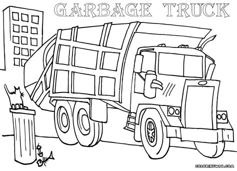 garbage truck coloring pages  print boringpopcom