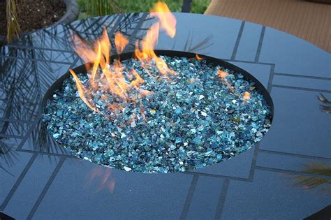 Fire Pit Glass Crystals Glass Fire Pit Beautiful Outdoor Living