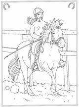 Kleurplaat Manege Kleurplaten Paard Paarden Paardrijden Kleurboek Mandalas Pferde Bak Horses Nummer Bord sketch template