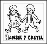 Hansel Gretel Cuento Colorear Guardado sketch template