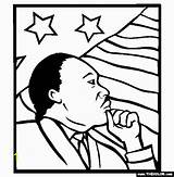 Luther Martin King Jr Coloring Dr Printable Pages Sheet Color sketch template
