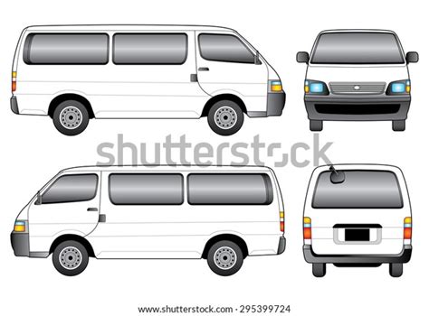 vector van template isolated  white stock vector royalty