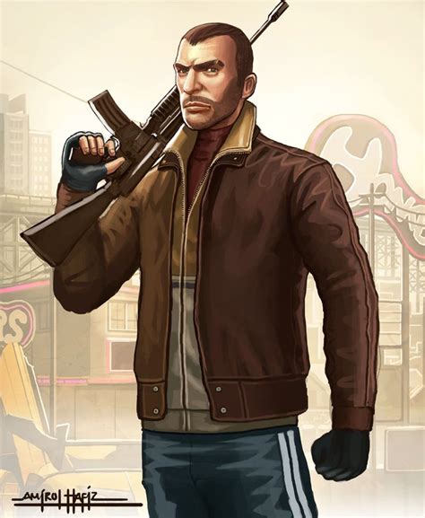 Niko Bellic By ~amirulhafiz On Deviantart The Art Of Grand Theft Auto