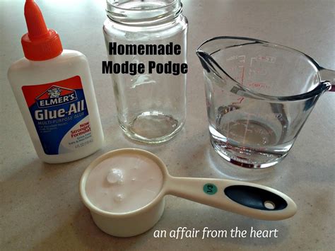 how to make homemade modge podge an affair from the heart