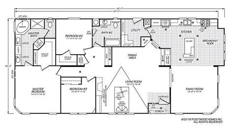 double wide  fleetwood mobile home floor plans popular  home floor plans