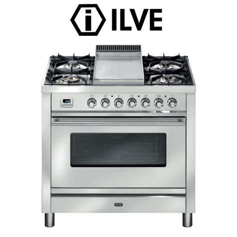 ilve pfwmp cm stovecooker electric oven gas cooktop  teppanyaki plate  cbf store