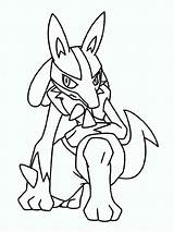 Lucario Coloring Pages Printable sketch template