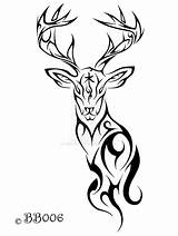 Tribal Tattoo Deer Designs Tattoos Clipart Head Drawing Clip Hunting Drawings Deviantart Stencil Doe Tatoo Nice Stag Animal Clipartix Skull sketch template