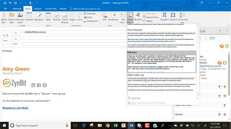 create template  outlook  image