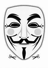 Maske Maschera Masque Stampabili Fawkes Guy Vendetta Maschere Tatuaggio Te Worldwide Soldi Cartoni Animati Lavoretti sketch template