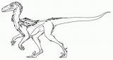 Coloring Deinonychus Dinosaur Kavik Kolorowanki sketch template