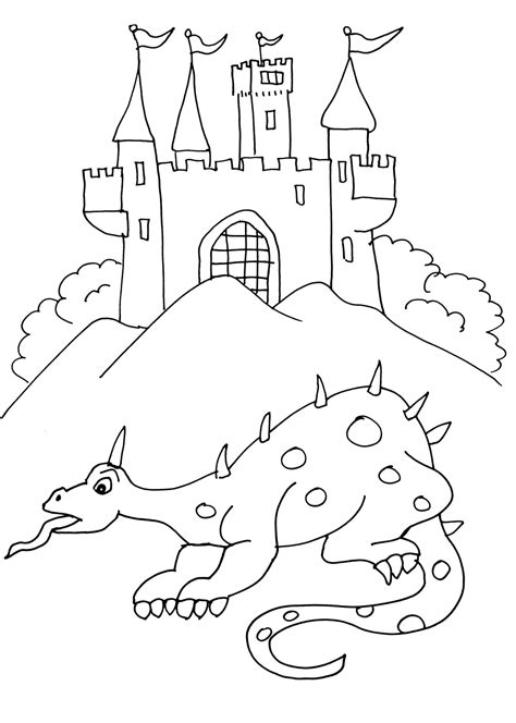image  knights  dragons    color knights castles