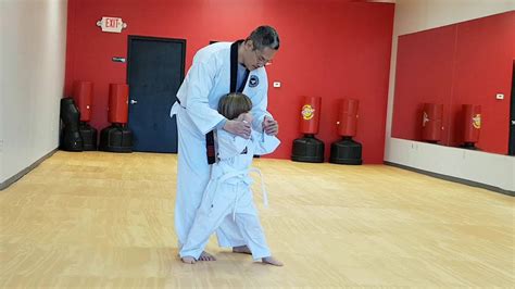 Tae Kwon Do Master And 4 Year Old Training Class Hiyaaa