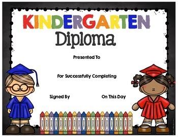 diplomas preschool pre  kindergarten  keeping  kinders busy