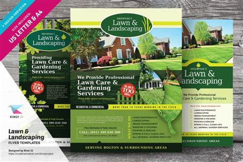 lawn care flyer templates invoice template