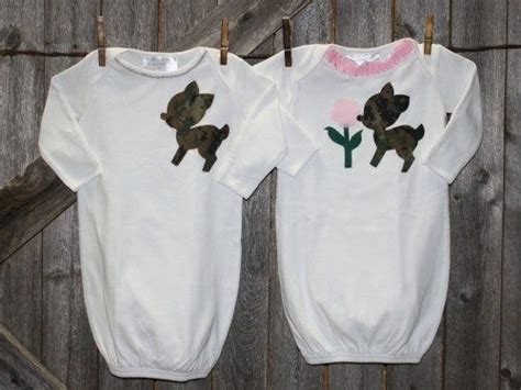 twin camo deer infant baby gowns newborn twin matching gowns camo baby clothes baby sleep