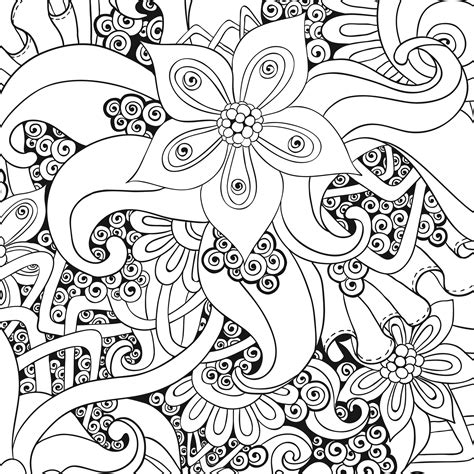 anti stress relaxation coloring home