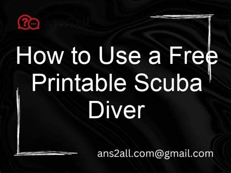 printable scuba diver template ansall