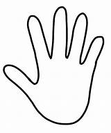 Baby Handprint Templates Outline Template Hand Print sketch template