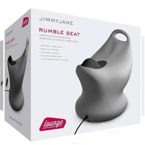 jimmyjane lounge vibrating rumble seat grey sex toys