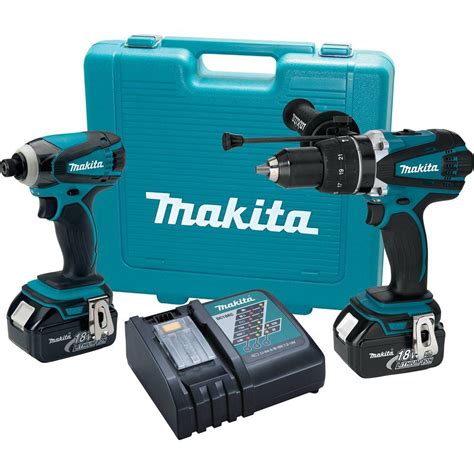 makita xt  lxt  ah cordless li ion hammer drill impact driver kit  ebay