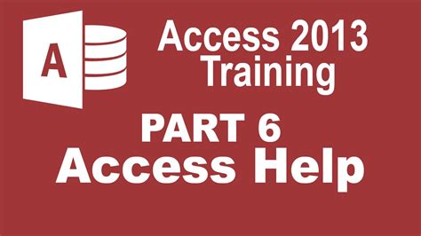 access   beginners part     access  youtube