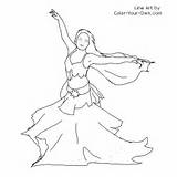 Dancer Belly Color Coloring Pages Drawings Sharqi Raqs Dancers Own Arabian Drawing Middle Webdesign Website Choose Board sketch template