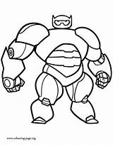 Coloring Hero Big Baymax Pages Colouring Color Sheet Disney Print sketch template