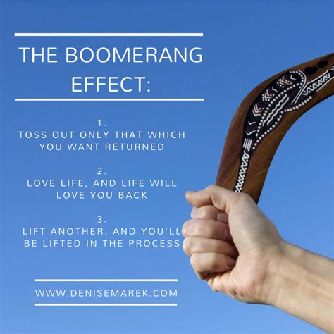 boomerang effect denise marek